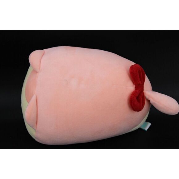 Anirollz Kittiroll Cat Plush Stuffed Animal Pink and White Red Bow Tail - Picture 6 of 6